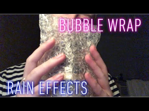 ASMR *1 HOUR* Brain Melting Bubble Wrap | Plastic and Crinkling | Sounds like Rain!!