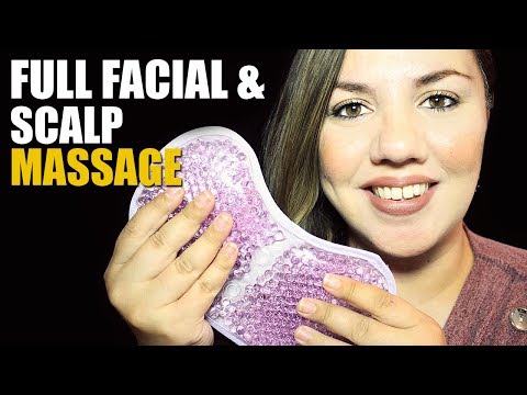 ASMR FULL Facial and SCALP Massage Role Play | Soft Spoken