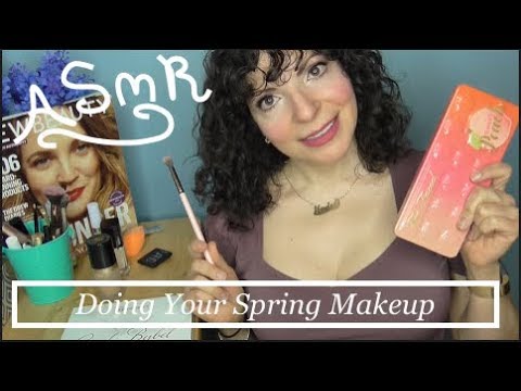 ASMR Roleplay Doing Your Spring Makeup
