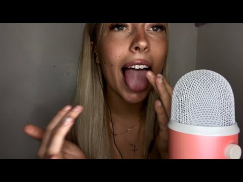 Asmr | spit painting you and eating your face (mouth sounds)
