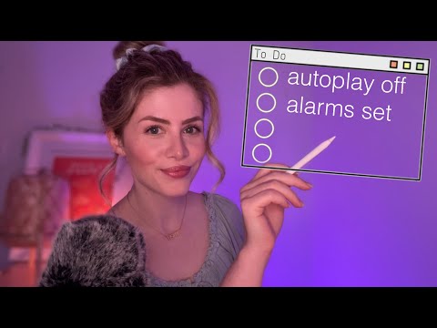 ASMR | Are You Ready for Bed? ☁️ This is Your Sleep Checklist 📝