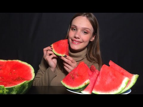АСМР Арбуз 🍉 Итинг, поедание, мукбанг | ASMR EATING Juicy Watermelon Mukbang