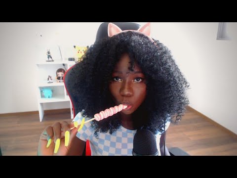 ASMR| Eating Candy | Mouth Sounds & Gum Chewing