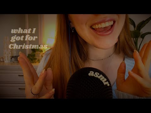 ASMR ☆ What I got for Christmas 2021 (whisper ramble, tapping, scratching, show and tell)