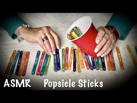 ASMR Request! Popsicle Sticks! (Whispered) Writing on wood, rummaging in solo cup. No talking tmrw.