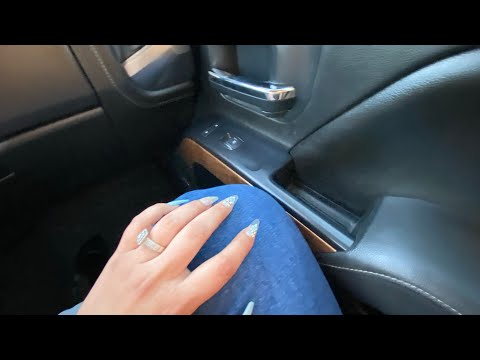 ASMR In Car *Tapping and Scratching* with long a$$ nails 🦋