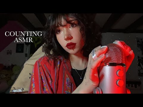 Counting To & From Different Numbers ASMR | Hand Movements, Mic Brushing, Finger Flutters, Whispered