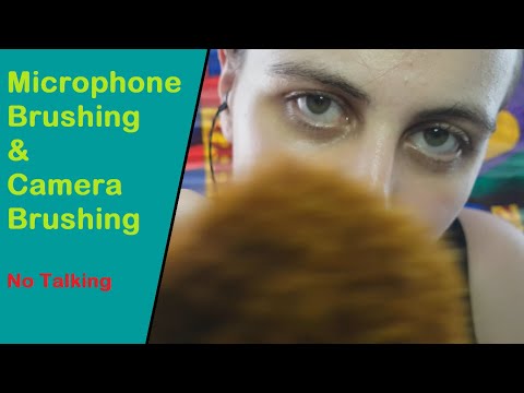ASMR Hear Me Brush Your Face - Camera Brushing & Mic Brushing (No Cover) Visual Trigger | No Talking