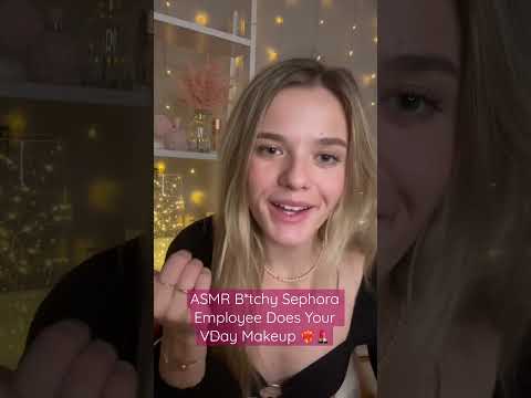 ASMR Preview: B*tchy Sephora Employee Does Your Valentine’s Makeup ❤️‍🔥💄