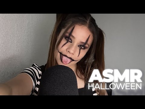 ASMR | Spit painting + mouth sounds | Halloween