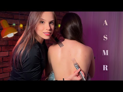 ASMR Massagem Ultra Relaxante & Sensorial (ela se arrepiou o tempo todo)
