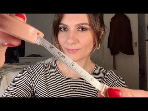 ASMR Measuring You (up close personal attention, writing sounds, whispering)