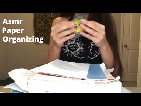 ASMR paper organizing, ripping, fast tapping, & more