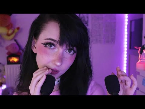 ASMR ☾ Can I Help You Relax? 💕 gentle face touching & cupped mouth sounds