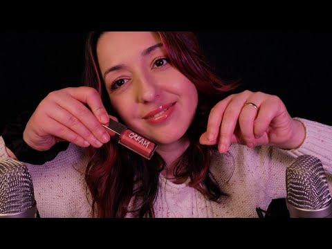 ASMR 💜 My FAVORITE Triggers 💜 Spit Painting, Gum Chewing, Inaudible whispers, Mouth Sounds ~