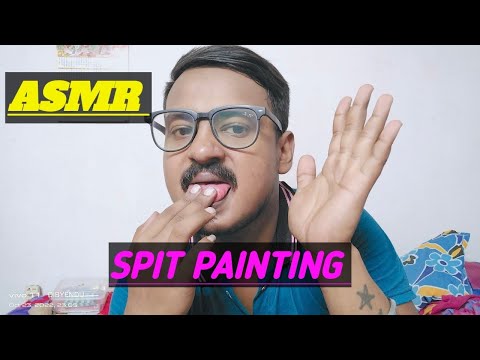 ASMR | Spit Painting On Your Face(mouth sounds,Personal attention)