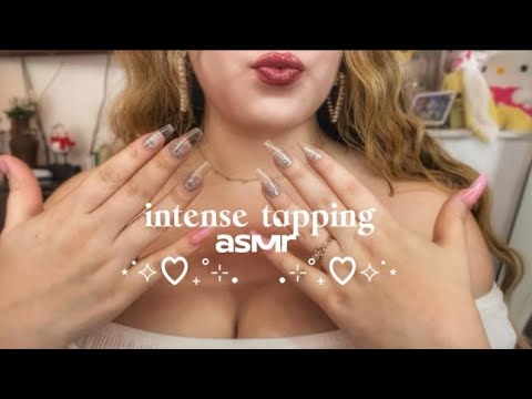 intense tapping asmr ‧₊˚ ⋅ nails and random objects