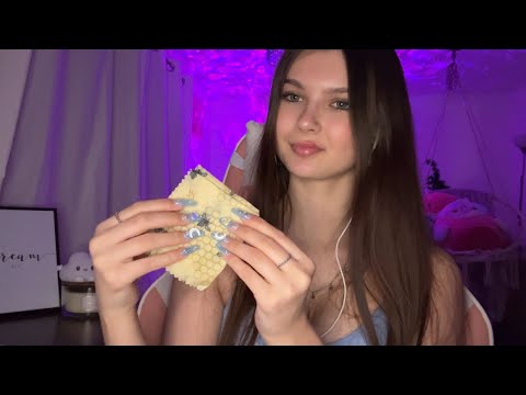 ASMR With Bees Wax Wrap 🐝🐝