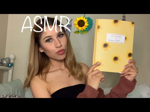 Asmr THAT WILL MAKE YOU TINGLE 🌻🤤 close up tapping / whispers / page flipping