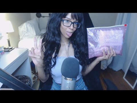 ASMR | Glossier Unboxing with Whispers and Tapping