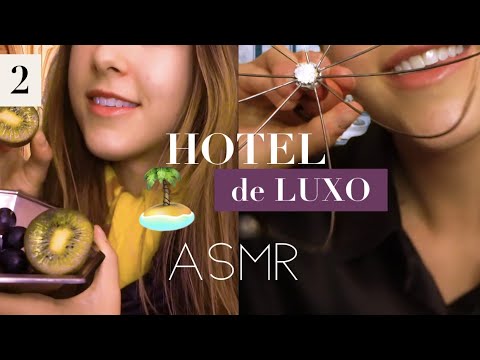 ASMR ROLEPLAY: Check-in hotel luxuoso na AUSTRALIA + tratamento e massagem VIP
