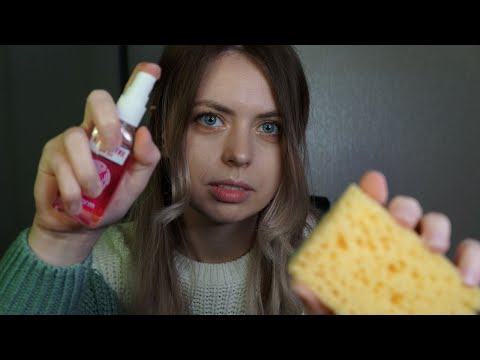 [ASMR] Let me clean you up thoroughly | Layered sounds, brushing, sponges