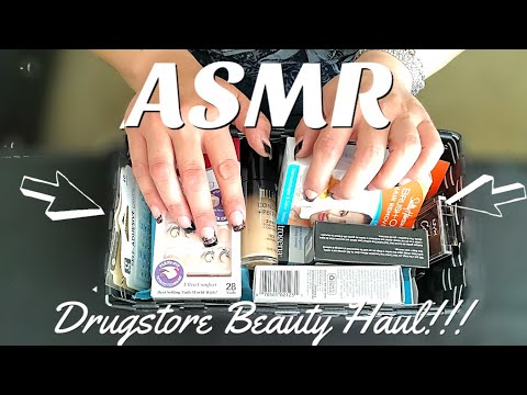 [ASMR] Drugstore Beauty HAUL |Whispered|Tapping|Up Close