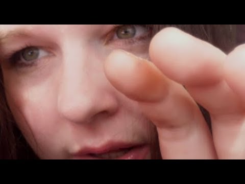 [ASMR] Close up Face Touching And Mouth Sounds For Sleep And Anxiety, Depression HD.