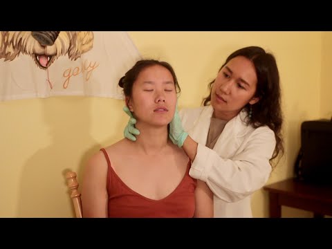 [ASMR] Neck and Upper Back Pain Examination with Marika (Real Person Medical Roleplay)