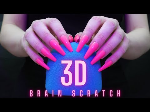 Asmr Mic Scratching - Brain Scratching with Long Nails | Asmr No Talking for Sleep - 4K