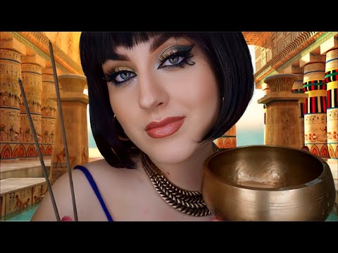 ASMR Kleopatras Beauty Secrets🏜️ Ancient Egypt Spa Roleplay | Scalp Massage, Bathing you (deutsch)