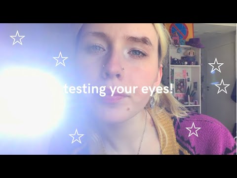 lofi asmr! [subtitled] testing your eyes!
