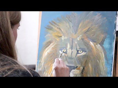ASMR Oil Painting // relaxing time-lapse & whispered commentary