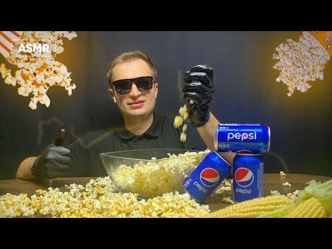 CANDY POPCORN (EXTREME CRUNCH) NO TALKING | Andrew ASMR