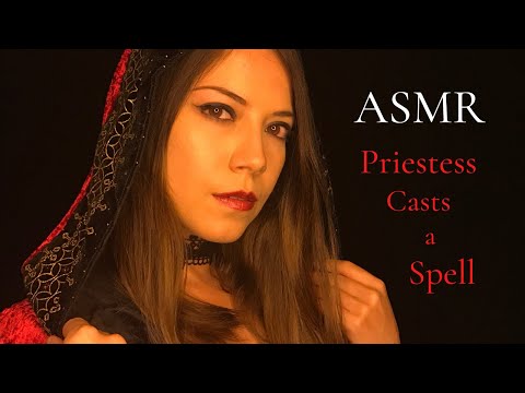 ASMR | Priestess Casts a Sleep Spell (Personal Attention + Whispers + Hand Movements + Roleplay)