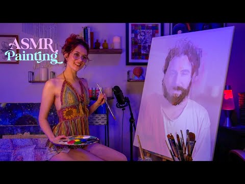 Painting my boyfriend as Jesus, Soft spoken ASMR part 1