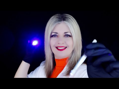 ASMR Skin Exam & Light Therapy for Acne Scars - Multicoloured Close-Up Light Triggers