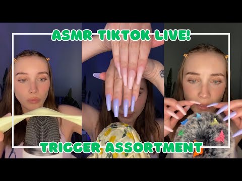 ASMR | TikTok Live 💖 Trigger Assortment (Tapping, Scalp Scratching, Beeswax, Spit Paint, and MORE)