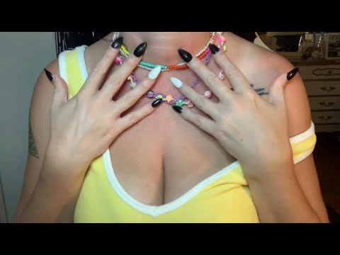 ASMR Fast & Aggressive Necklace Scratching & Tapping