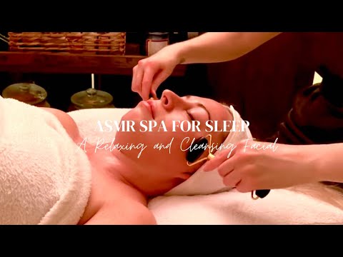 ASMR Dreamy Spa Facial on Becca to fall asleep to | Facial Rollers,Gentle Skin Peel & Scalp Massage.