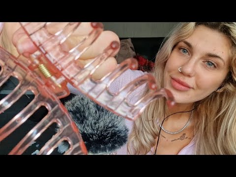 ASMR / Relax and Sleep 😴 Fluffy mic brushing, triggers, whispers
