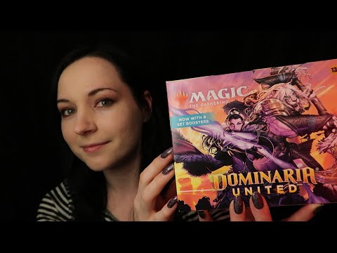 ASMR Magic: The Gathering Dominaria United Pack Opening ⭐ Card Sounds ⭐ Soft Spoken ⭐ Hand movements