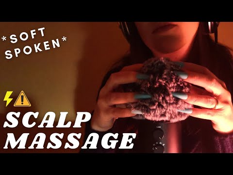 ASMR - GUIDED SCALP MASSAGE | Soft spoken and fluffy cover for tingles and sleep