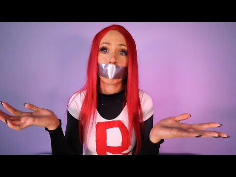 Jessie Team Rocket ASMR RP | Duct Tape Tapping Sounds | Muffled Talking | Unintelligible | Pokémon
