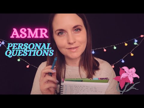 ASMR | Asking Your Personal Questions About Your Favourite Things, Soft Spoken