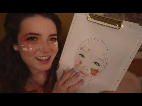 ASMR Painting Your Face (soft spoken/whisper)