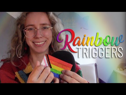 [ASMR] Rainbow Triggers because every month is Pride month 🌈💕 (tapping, fabric sounds, +++)
