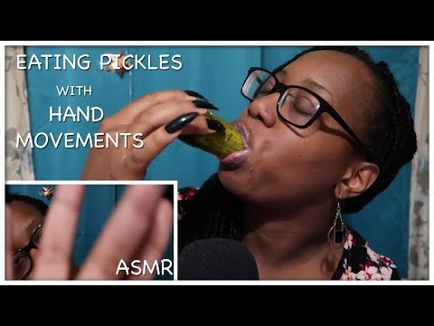 ASMR | EATING PICKLES | with HAND MOVEMENTS | and INTENSE CRUNCH SOUNDS
