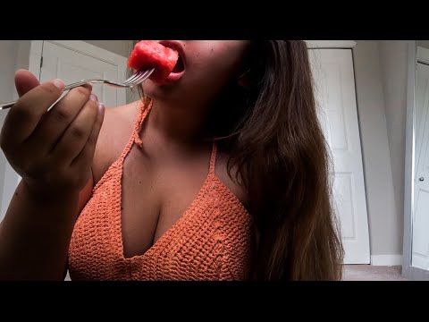 ASMR Eating Watermelon