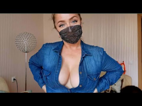 ASMR 💙 Slowly Fabric Scratching Denim Shirt for Relaxing 💙 Triggers  for sleep